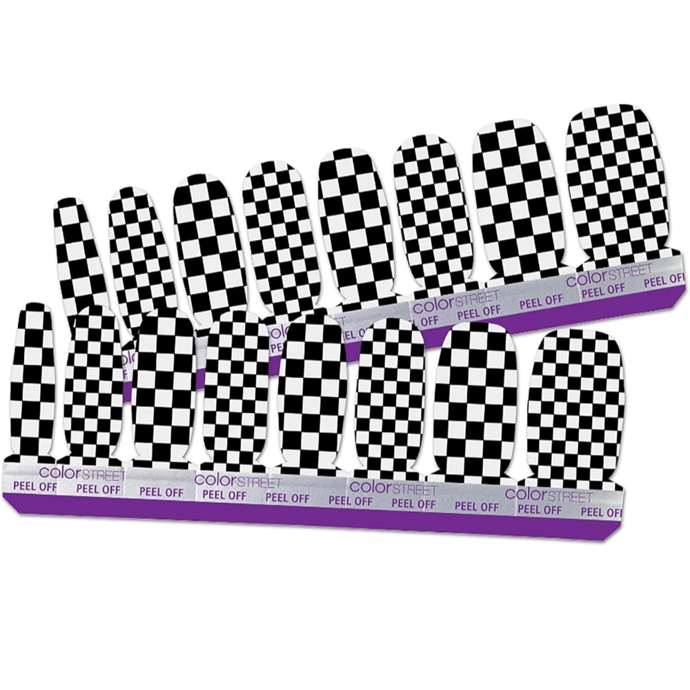 Color Street Black and White Nail Strips